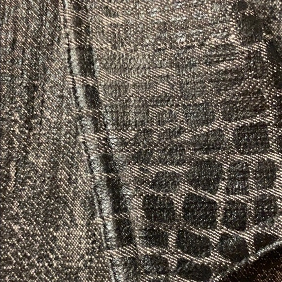 Bamboo Traders black jeans jacket animal design L - Picture 5 of 9